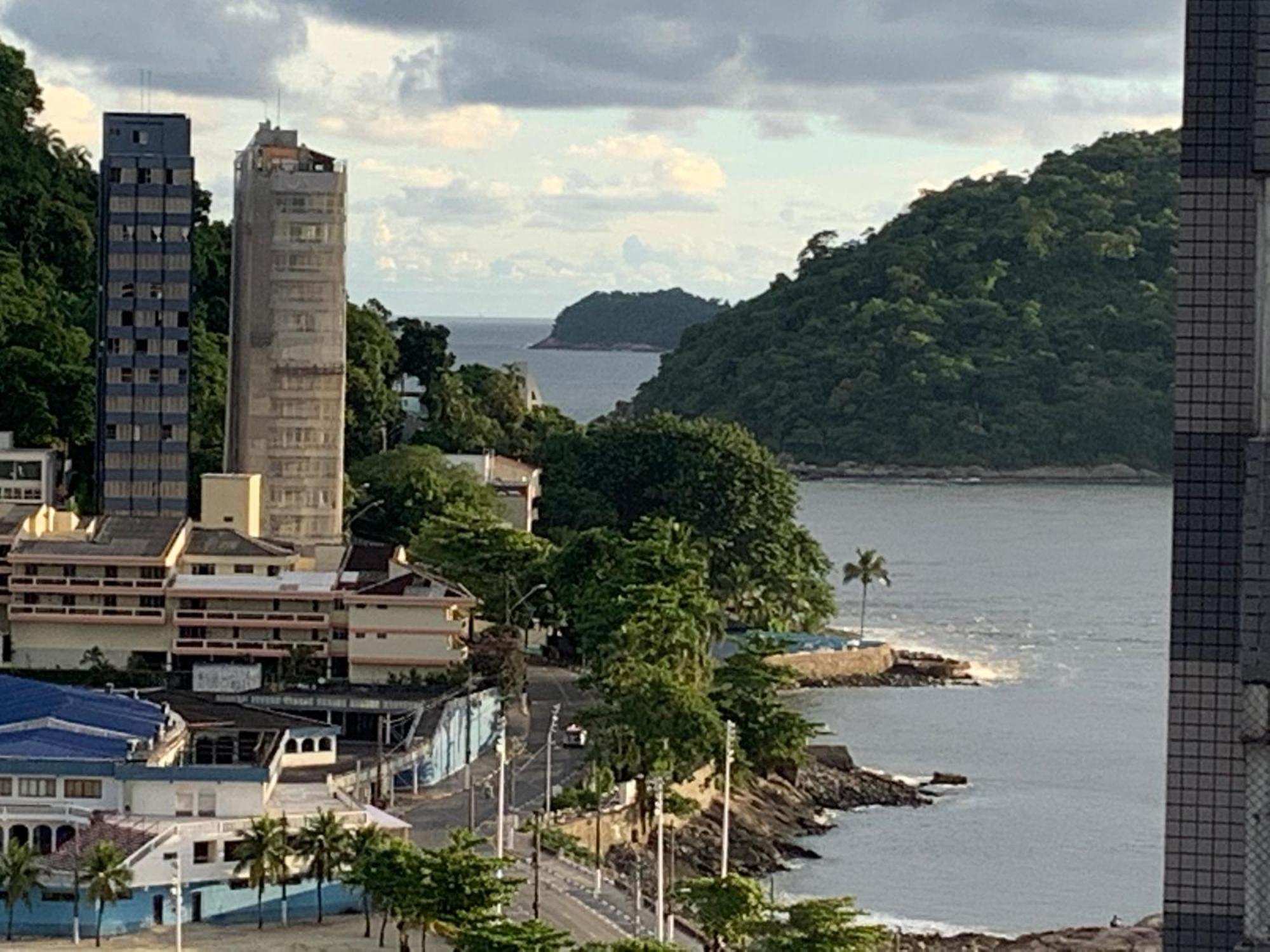 公寓 Apto Antigo Frente Mar Alugar Sao Vicente (Sao Paulo)